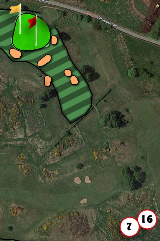 Hole 7 & 16 — tee positions and layout