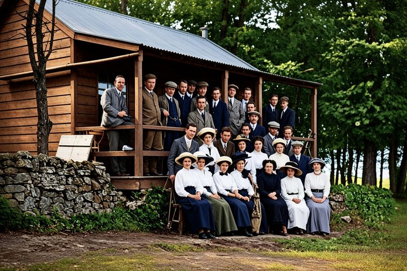The first Clubhouse, colourised